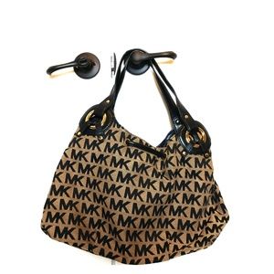 Michael Kors Black and Gray Bag